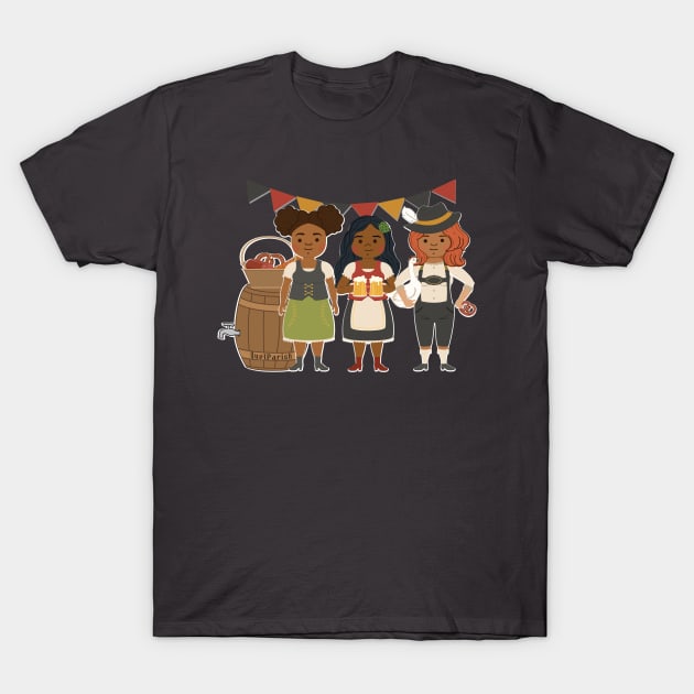 Oktoberfest Ladies T-Shirt by quelparish